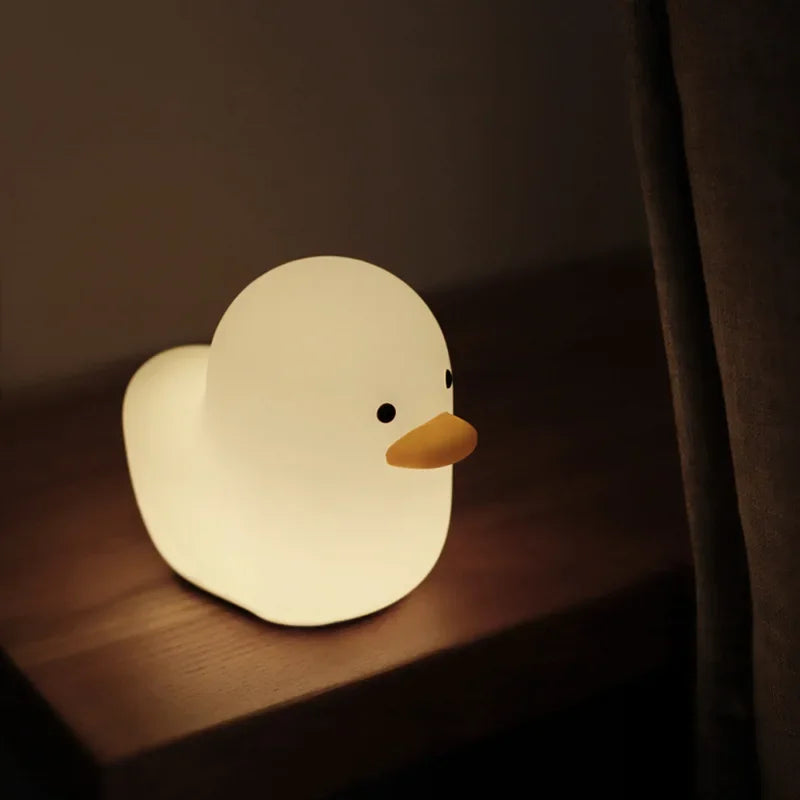 veilleuse silicone canard usb cadeau de noël enfant - vue 4 sur 6