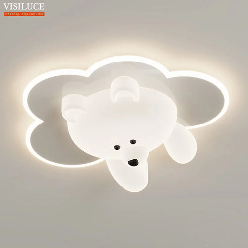 plafonnier led ours mignon pour chambre enfant - vue 2 sur 12