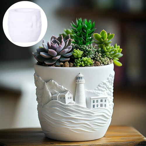 moule en silicone pour pot de fleurs et rangement décoratif - vue 5 sur 6