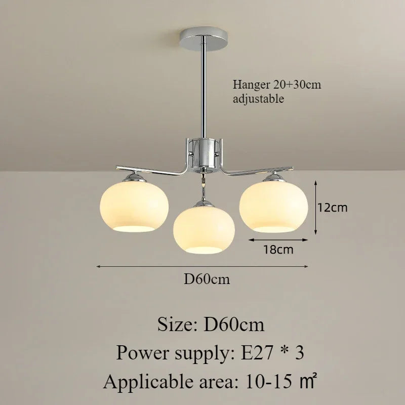 suspension nordique simple style moderne éclairage décoration intérieure - vue 9 sur 19