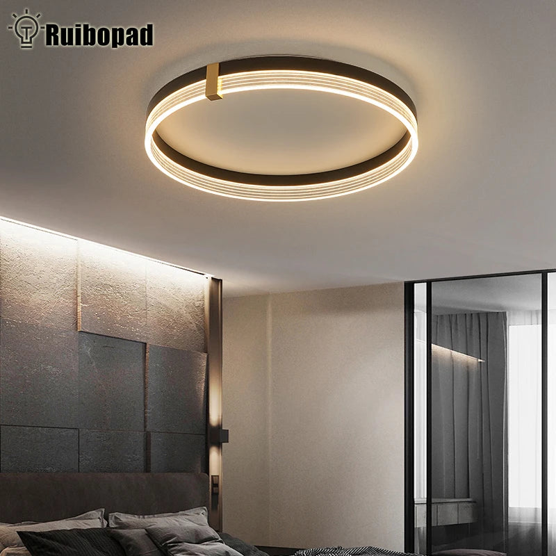 Plafonnier Led minimaliste avec télécommande - vue 3 sur 15