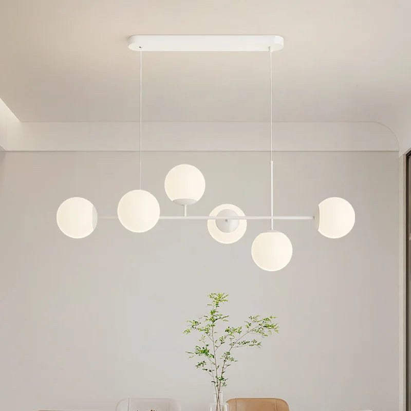 French White Pendant Lamps Dining Table Hanging Light for Living Room Bar Kitchen Island Bar Chandelier E27 Bulb included 220V - vue 1 sur 6