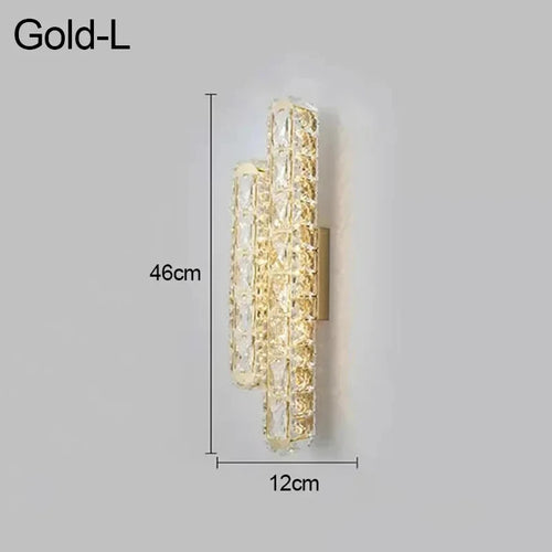 applique murale led ovale en cristal pour décoration intérieure - vue 13 sur 14