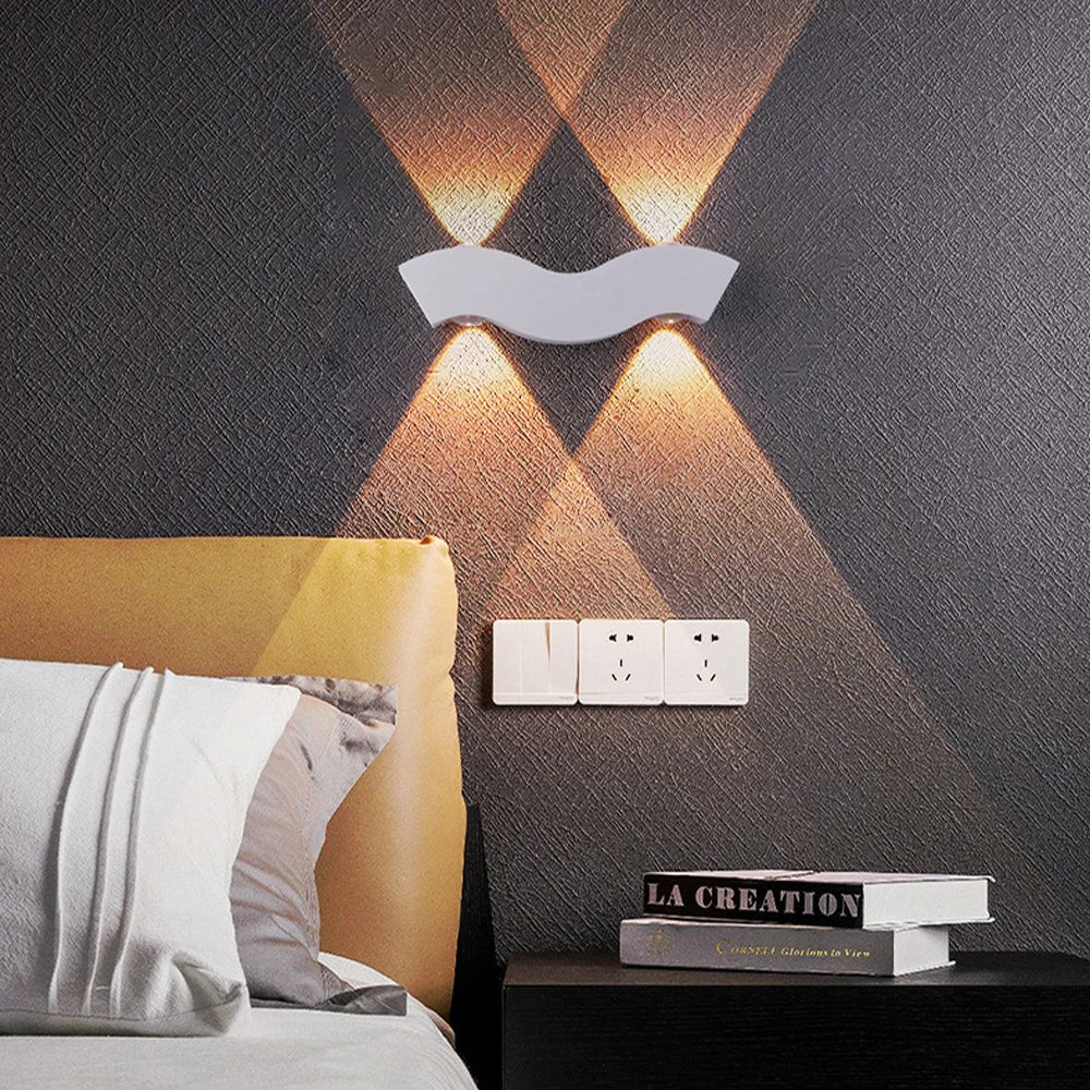 Applique murale LED nordique en aluminium - vue 3 sur 8