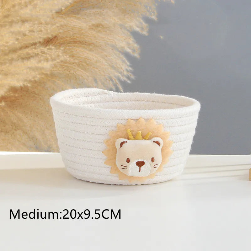 panier de rangement tissé animaux pour jouets et divers objets - vue 20 sur 21