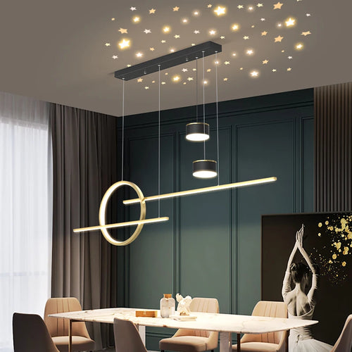style nordique suspension led lumières luminaria abajur - vue 3 sur 18