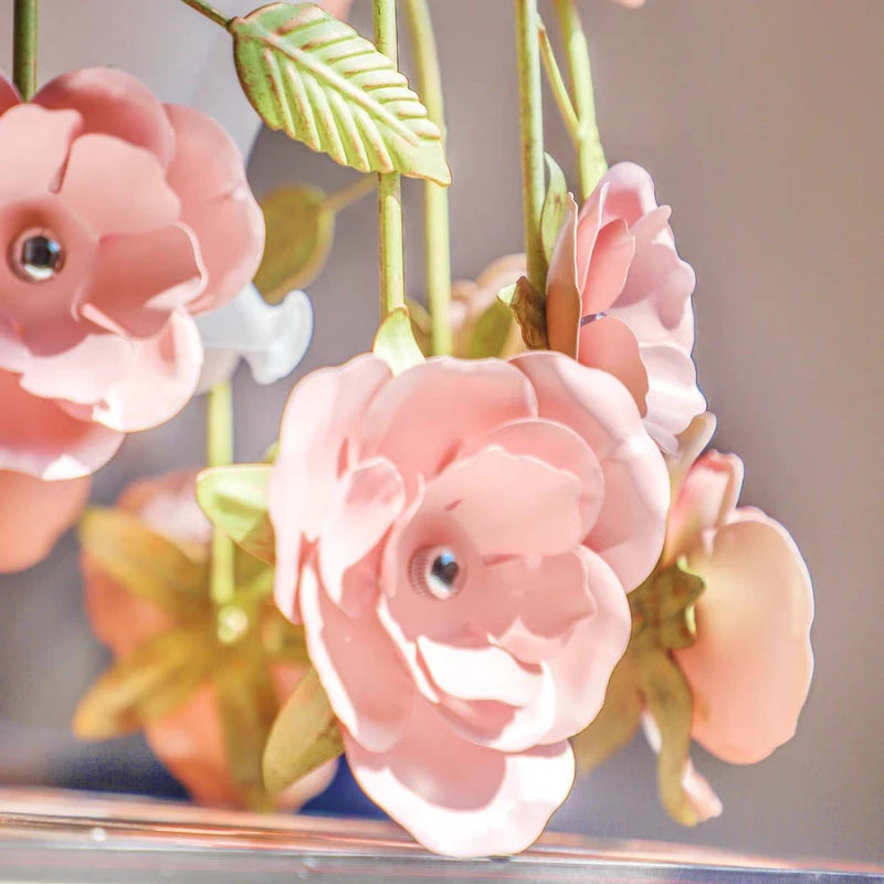 plafonnier rétro en forme de rose pour décoration romantique et chaleureuse - vue 6 sur 10