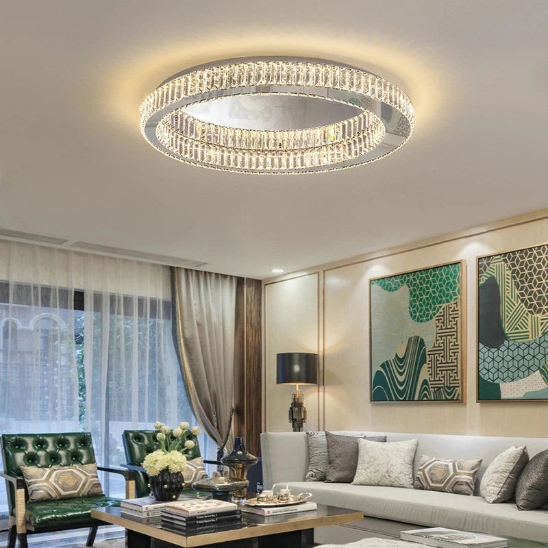 lustre de luxe postmoderne en cristal winfordo wf-xd006 - vue 4 sur 14