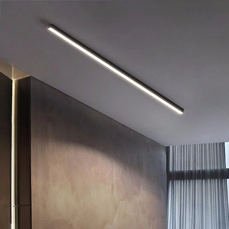 plafonnier linéaire simple pour intérieur moderne élégant - vue 4 sur 8