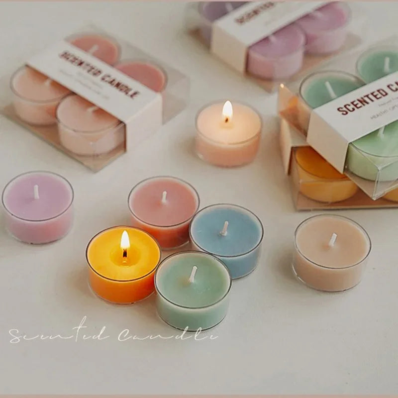 lot de 4 bougies parfumées en cire de soja pour décorations et événements - vue 2 sur 12