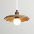Lampe de style idyllique soucoupe volante bois lampes suspendues E27 Table à manger décor lumière Restaurant chevet salon de thé chapeau lampe suspendue