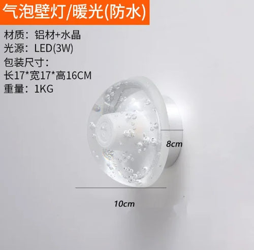 applique murale led extérieure lumineuse décorative pour espace extérieur - vue 7 sur 7