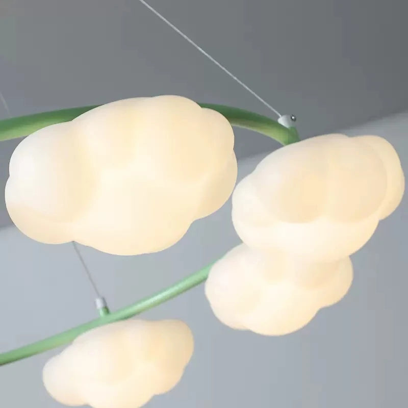 lustre en forme de nuage avec télécommande pour enfants - vue 6 sur 14