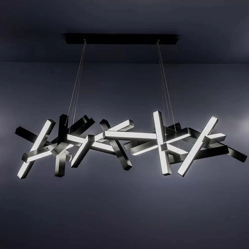 lustre moderne minimaliste en métal pour barre de restaurant - vue 4 sur 5