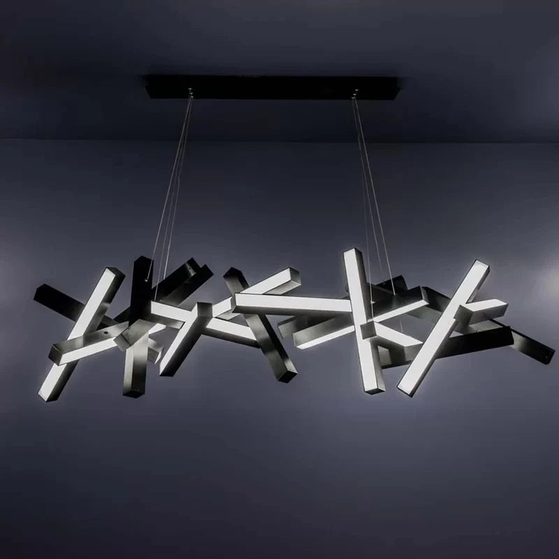 lustre moderne minimaliste en métal pour barre de restaurant - vue 4 sur 5