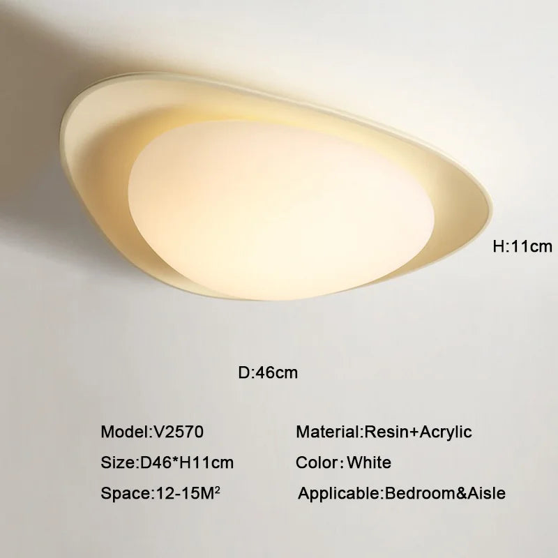 plafonnier led moderne pour décoration intérieure nordique - vue 8 sur 10