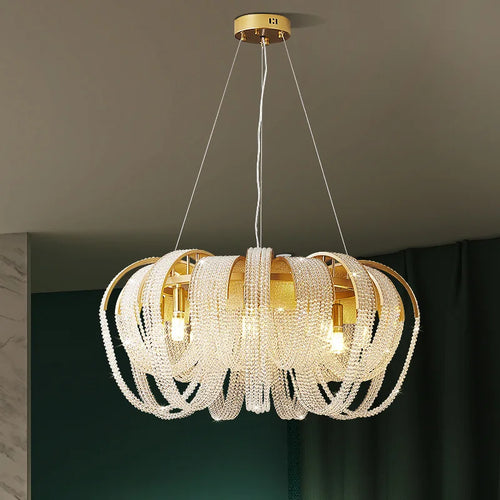 lustre en cristal de luxe modèle original - vue 2 sur 10