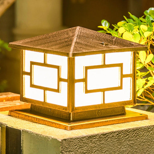 lampe extérieure rétro pour éclairage de jardin et chemin - vue 2 sur 8