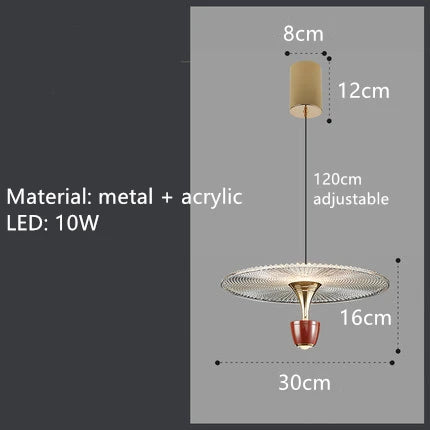 suspension acrylique à LED pour bar et café - vue 9 sur 9