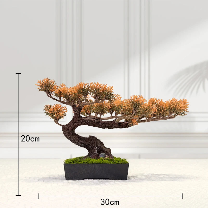 décoration intérieure faux arbre bonsaï style chinois pour un paysage apaisant - vue 3 sur 33