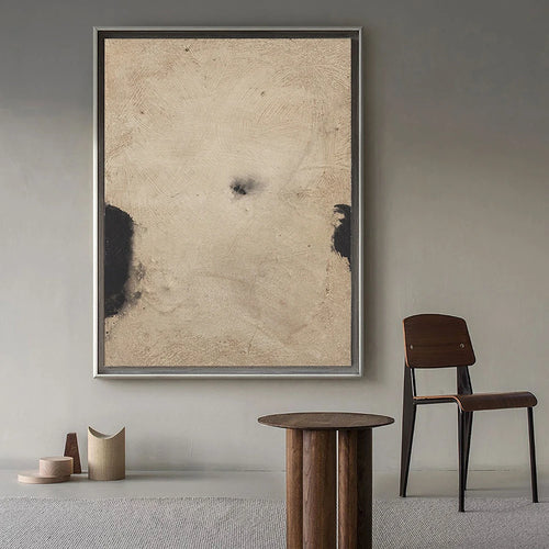 grandes peintures murales abstraites texturées pour décoration moderne - vue 4 sur 10