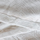 Voilage tulle motif feuilles style moderne pour salon