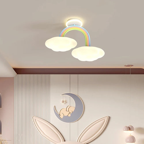 lustre mignon pour chambre d'enfants en style princesse et nuage - vue 2 sur 7