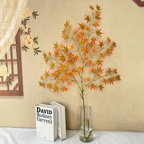 plantes artificielles feuilles d'érable décoratives pour intérieur automnal - vue 9 sur 8