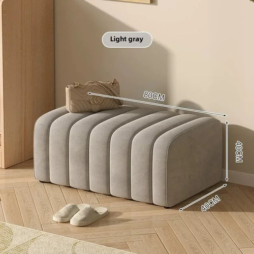 banc à chaussures design moderne avec repose pieds doux et confortable - vue 9 sur 26