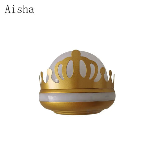 2023 New Crown Wall Lamp LED Outdoor Waterproof Wall Light IP65 Staircase Wall Lamp Children's Bedroom Wall Decoration Sconces - vue 6 sur 7
