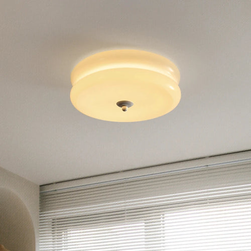 plafonnier rétro en verre acidulé pour décoration intérieure - vue 3 sur 8