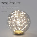 lustre nordique longue boule de verre or pour bar