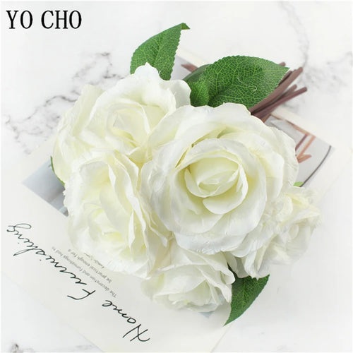 lot de 5 pivoines artificielles pour mariage et décoration intérieure - vue 14 sur 18