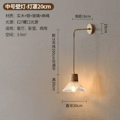 lustre nordique japonais trois têtes design créatif intérieur suspendu - vue 12 sur 13