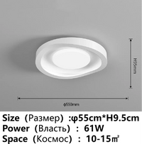 lustre led enfants déco salon chambre luminosité ac85-260v