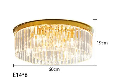 lustre en cristal suspendu pour éclairage intérieur design élégant - vue 12 sur 22