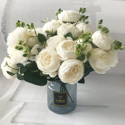 bouquet de pivoines artificielles pour décoration de mariage intérieur - vue 3 sur 17