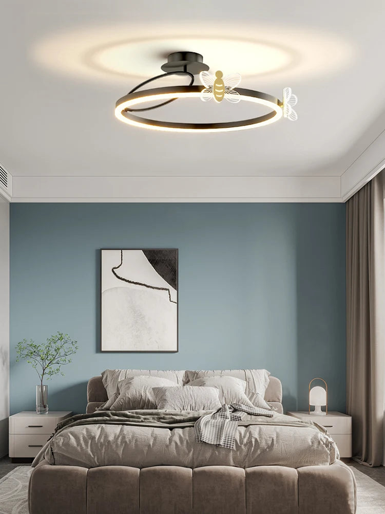 plafonnier led rond design pour éclairage intérieur moderne - vue 2 sur 14