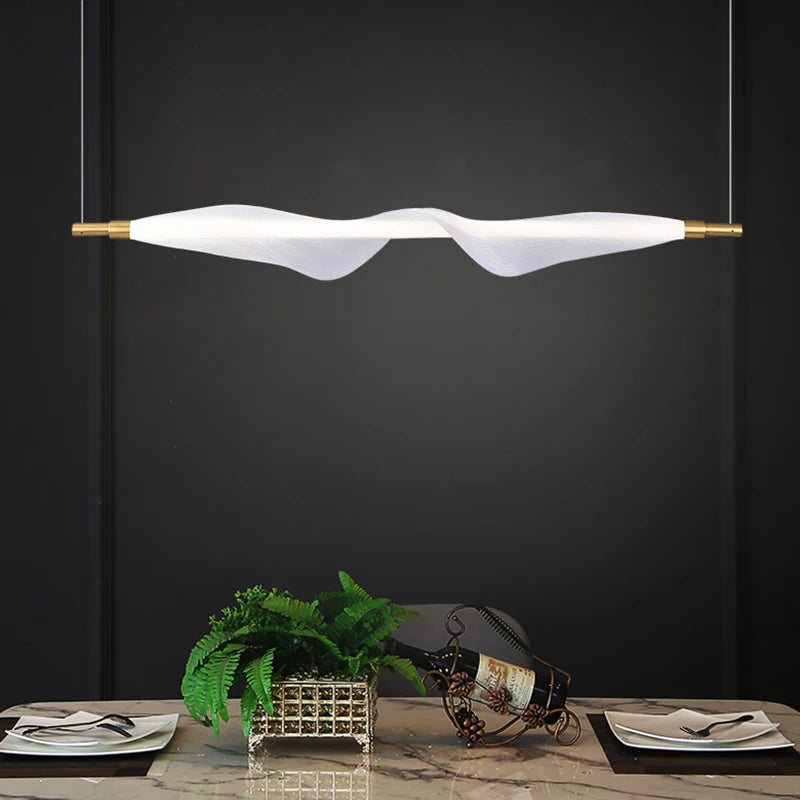 suspension design nordique tube lumineux pour intérieur décoratif - vue 3 sur 17