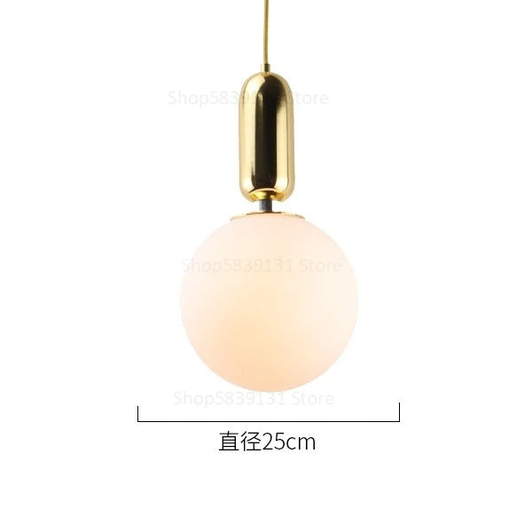 boule de verre moderne suspension lumières led éclairage intérieur décoratif - vue 20 sur 22
