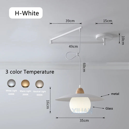 lustre led avec bras réglable pour bar et restaurant - vue 9 sur 25
