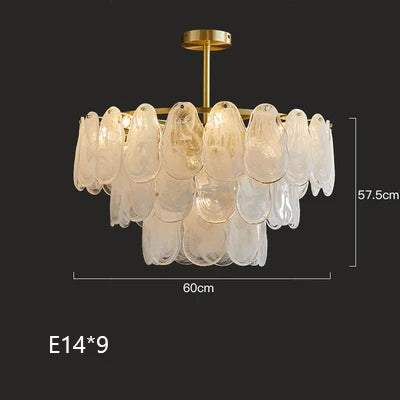 lustre suspendu en verre nuage design créatif postmoderne unique - vue 12 sur 18
