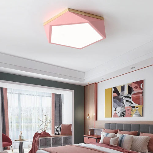 plafonniers led géométriques simples et modernes pour éclairage - vue 4 sur 16