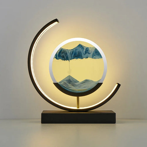lampe à poser LED art sable pour décoration intérieure dynamique - vue 15 sur 16