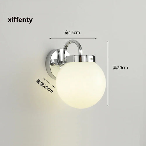 applique murale led en verre pour intérieur moderne - vue 9 sur 9