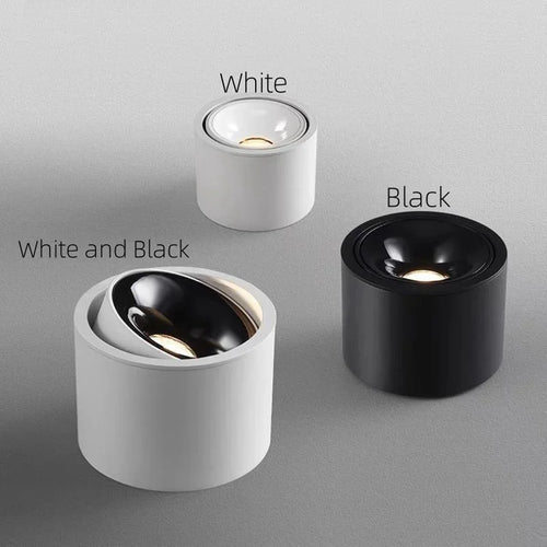plafonnier led rond monté en surface à intensité variable - vue 3 sur 9