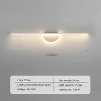 applique murale led moderne grain de bois décoration intérieure