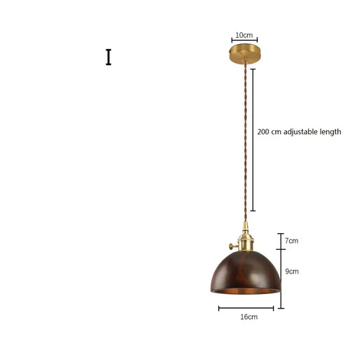Nordique moderne suspension LED luminaire en laiton en bois Loft cuisine île lampe suspendue décoration de la maison éclairage Suspension Design - vue 16 sur 17