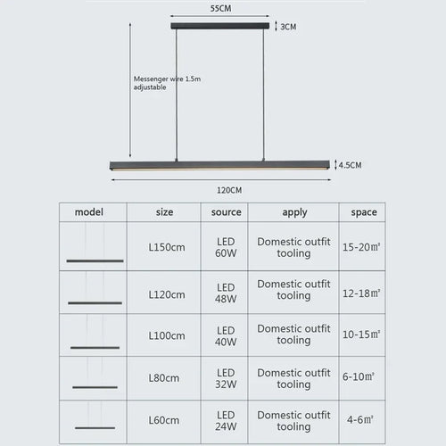 suspension moderne à LED pour un intérieur élégant et décoratif - vue 5 sur 14