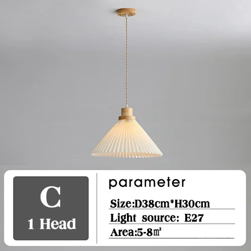 lustre suspendu moderne en bois pour décoration - vue 8 sur 10